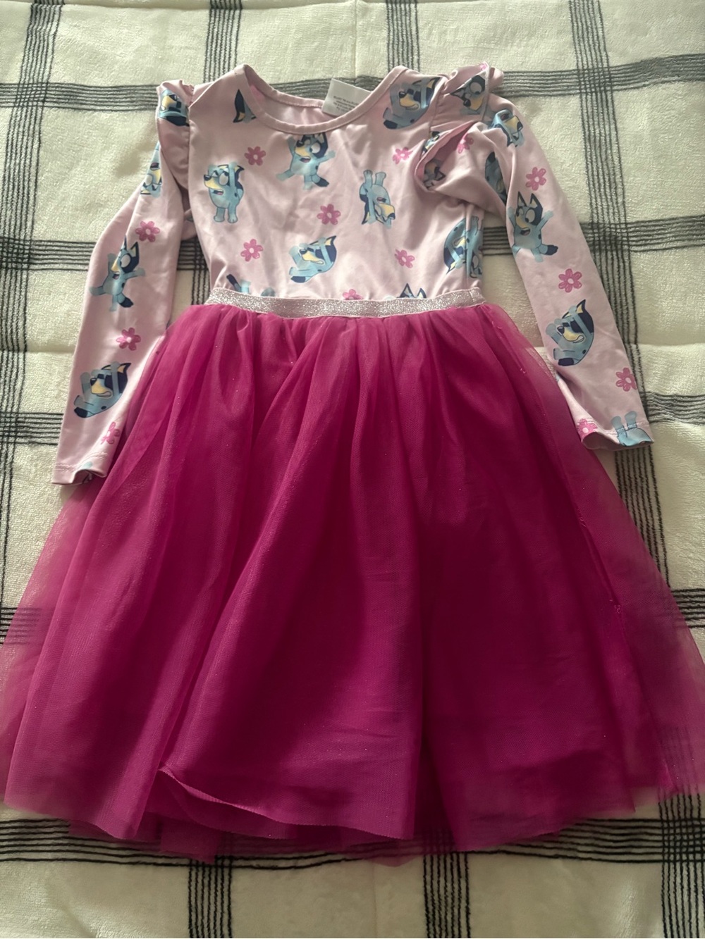 Kids Pink Bluey Tulle Dress